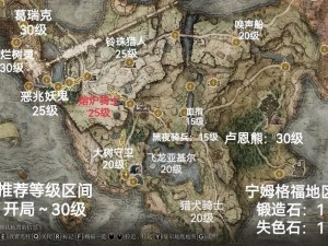 艾尔登法环各区域地图攻略：推荐等级与探索指南