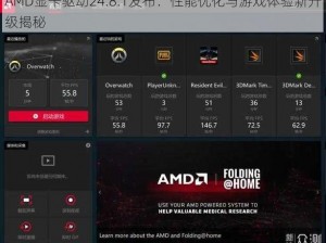 AMD显卡驱动24.8.1发布：性能优化与游戏体验新升级揭秘