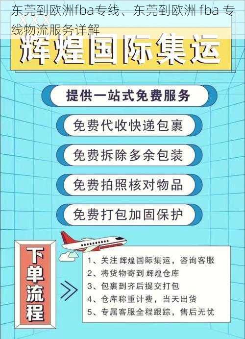 东莞到欧洲fba专线、东莞到欧洲 fba 专线物流服务详解