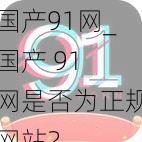 国产91网_国产 91 网是否为正规网站？