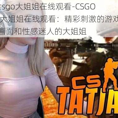 csgo大姐姐在线观看-CSGO 大姐姐在线观看：精彩刺激的游戏画面和性感迷人的大姐姐