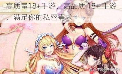 高质量18+手游、高品质 18+ 手游，满足你的私密需求