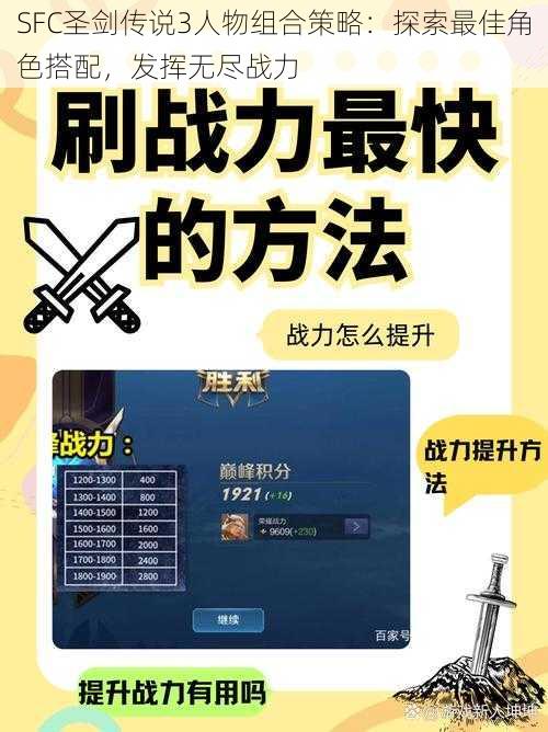 SFC圣剑传说3人物组合策略：探索最佳角色搭配，发挥无尽战力