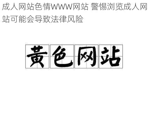 成人网站色情WWW网站 警惕浏览成人网站可能会导致法律风险