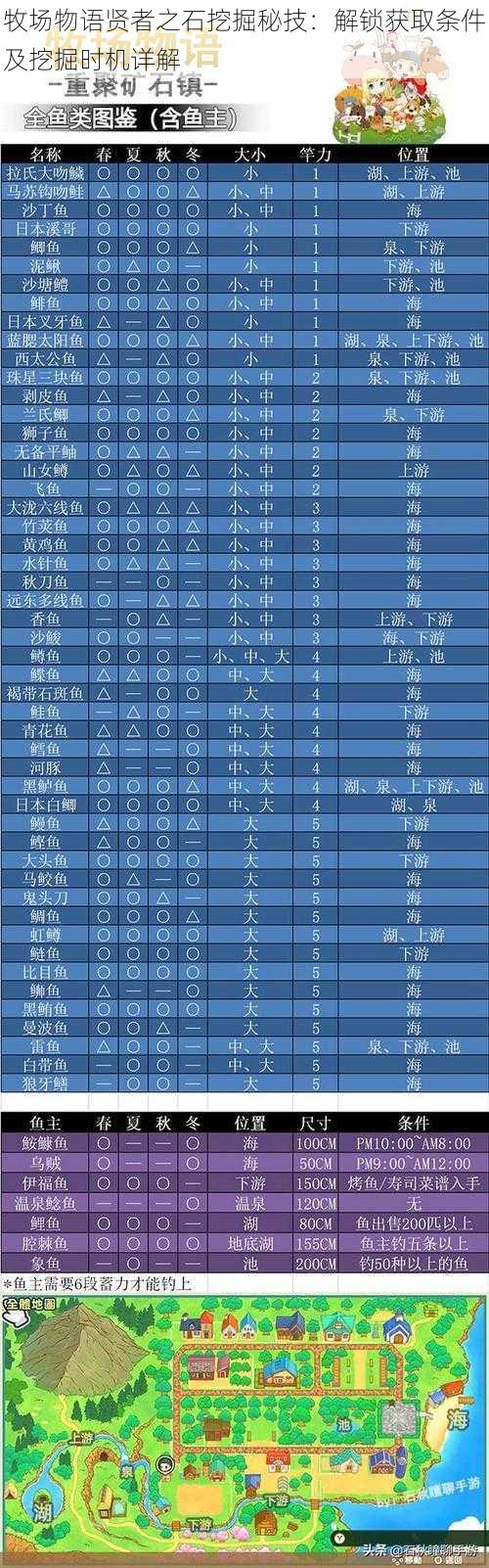 牧场物语贤者之石挖掘秘技：解锁获取条件及挖掘时机详解