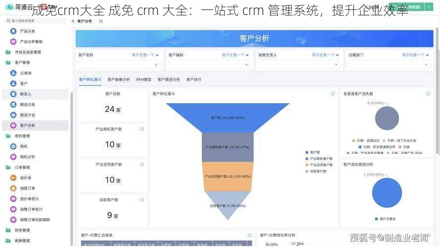 成免crm大全 成免 crm 大全：一站式 crm 管理系统，提升企业效率