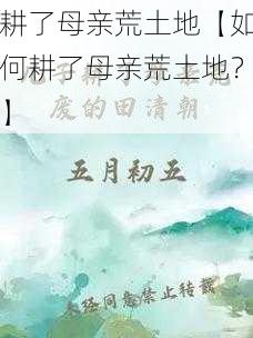 耕了母亲荒土地【如何耕了母亲荒土地？】