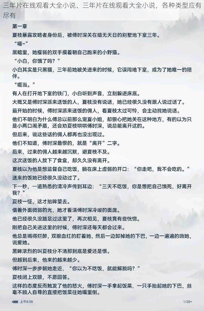 三年片在线观看大全小说、三年片在线观看大全小说，各种类型应有尽有