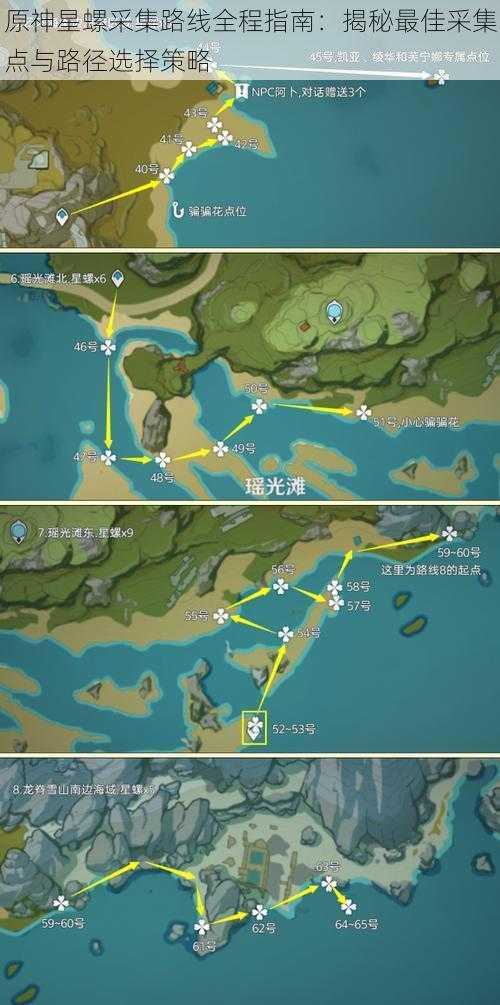 原神星螺采集路线全程指南：揭秘最佳采集点与路径选择策略