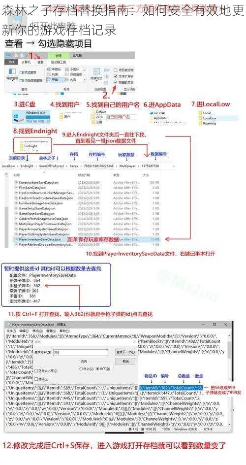 森林之子存档替换指南：如何安全有效地更新你的游戏存档记录