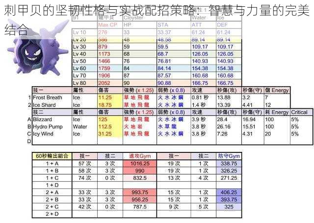 刺甲贝的坚韧性格与实战配招策略：智慧与力量的完美结合