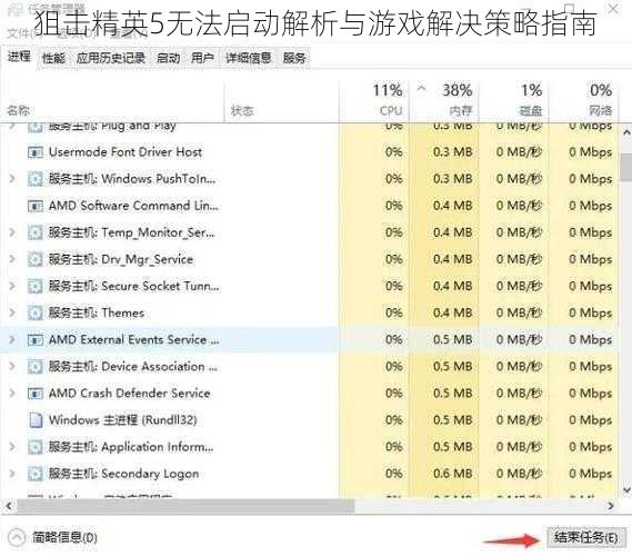 狙击精英5无法启动解析与游戏解决策略指南