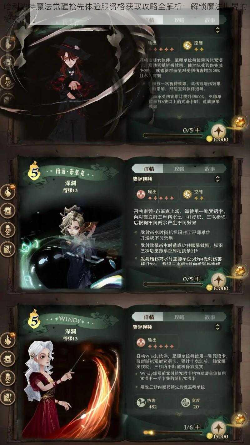 哈利波特魔法觉醒抢先体验服资格获取攻略全解析：解锁魔法世界的秘密之门