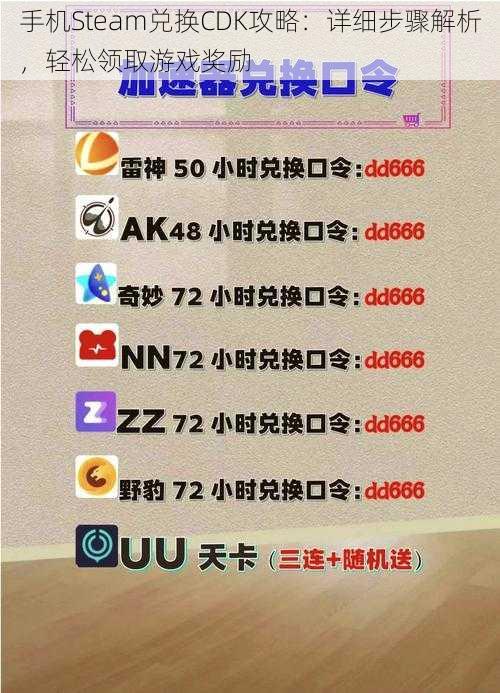 手机Steam兑换CDK攻略：详细步骤解析，轻松领取游戏奖励